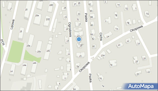 Sulęcin, Paska Jana, 21, mapa Sulęcin