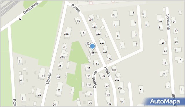 Sulęcin, Paska Jana, 53, mapa Sulęcin