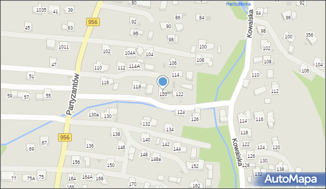 Sułkowice, Partyzantów, 120, mapa Sułkowice