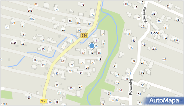 Sułkowice, Partyzantów, 14, mapa Sułkowice