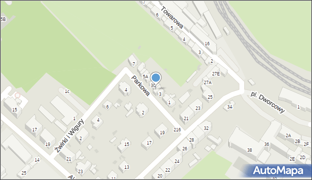 Świebodzice, Parkowa, 3B, mapa Świebodzice