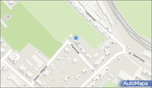 Świebodzice, Parkowa, 5B, mapa Świebodzice