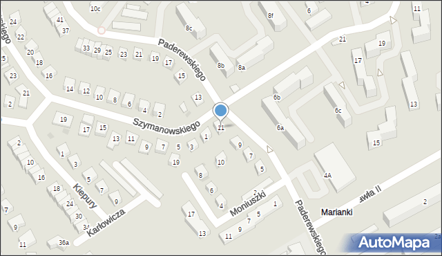 Świecie, Paderewskiego Ignacego Jana, 11, mapa Świecie