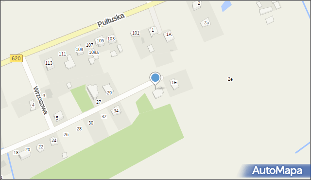 Świercze, Parkowa, 40, mapa Świercze