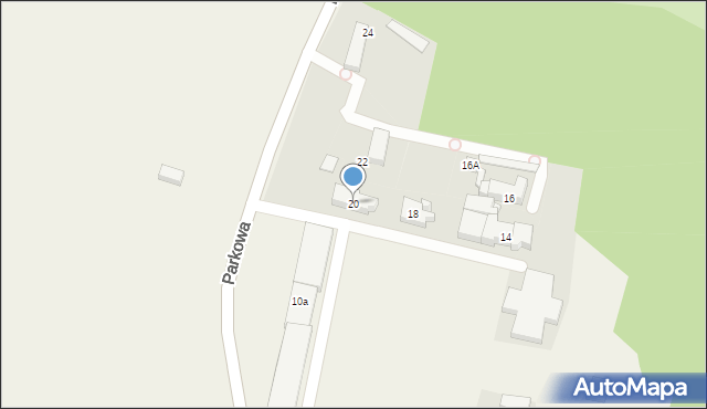 Świerklaniec, Parkowa, 20, mapa Świerklaniec