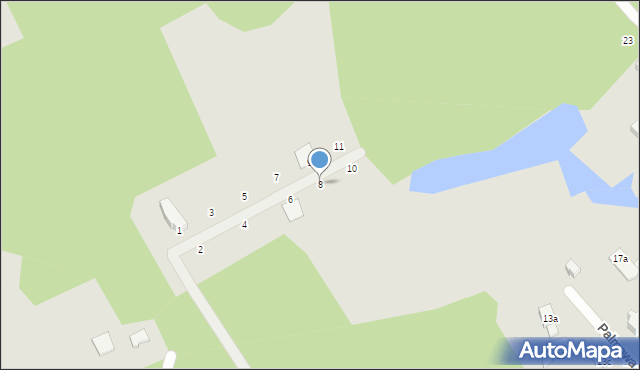 Szczecin, Palmowa, 8, mapa Szczecina
