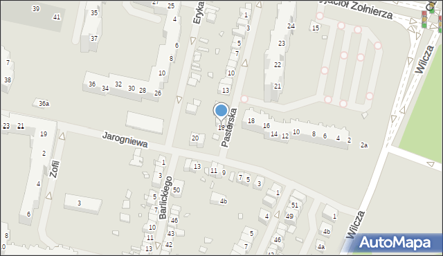 Szczecin, Pasterska, 18, mapa Szczecina