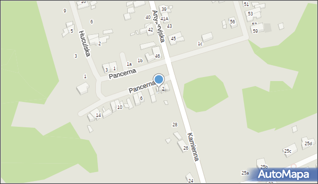 Szczecin, Pancerna, 4, mapa Szczecina