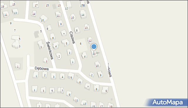 Szpęgawa, Parkowa, 11, mapa Szpęgawa