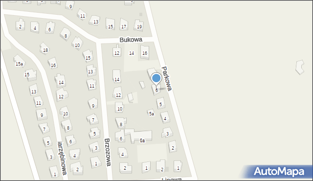 Szpęgawa, Parkowa, 6, mapa Szpęgawa