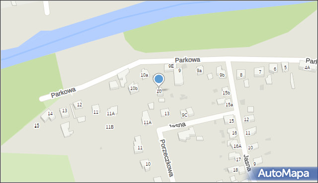 Szprotawa, Parkowa, 10, mapa Szprotawa