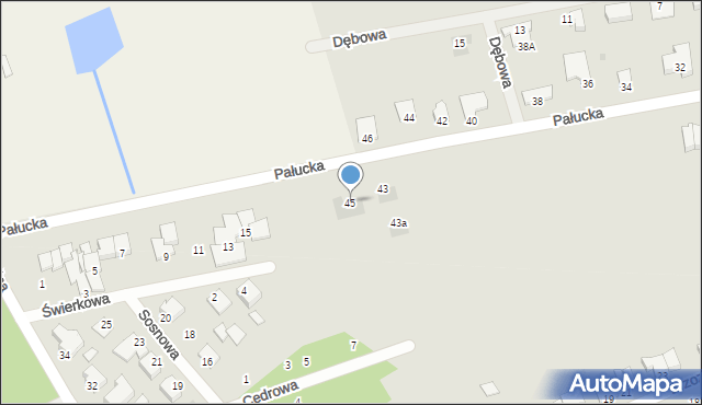 Szubin, Pałucka, 45, mapa Szubin