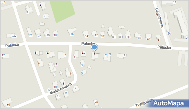 Szubin, Pałucka, 9, mapa Szubin