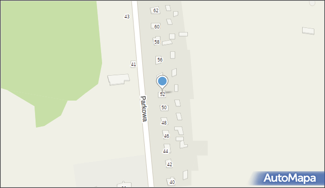 Szychowice Nowe, Parkowa, 52, mapa Szychowice Nowe