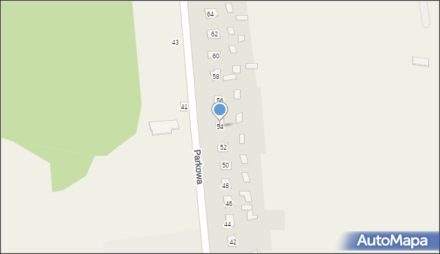 Szychowice Nowe, Parkowa, 54, mapa Szychowice Nowe