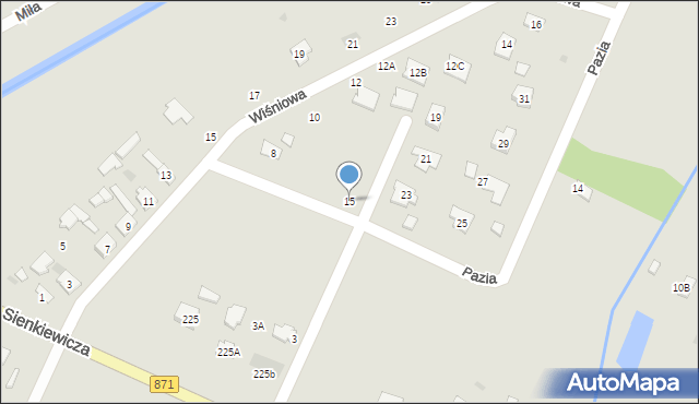 Tarnobrzeg, Pazia Michała, 15, mapa Tarnobrzegu