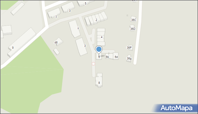 Tarnowskie Góry, Parkowe Wzgórze, 6, mapa Tarnowskie Góry