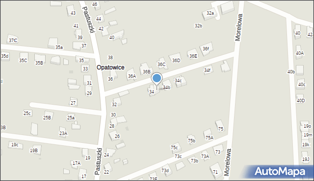 Tarnowskie Góry, Pastuszki Jana, 34a, mapa Tarnowskie Góry