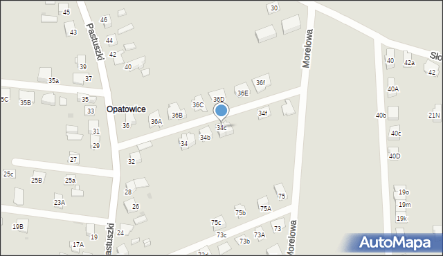 Tarnowskie Góry, Pastuszki Jana, 34c, mapa Tarnowskie Góry