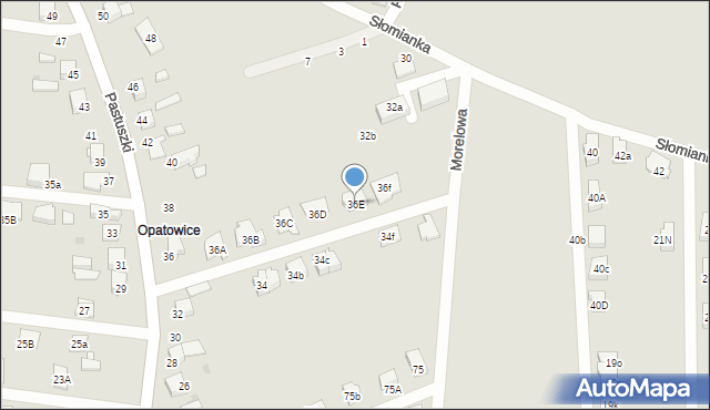Tarnowskie Góry, Pastuszki Jana, 36E, mapa Tarnowskie Góry