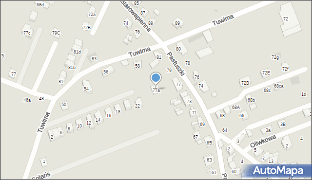 Tarnowskie Góry, Pastuszki Jana, 77a, mapa Tarnowskie Góry