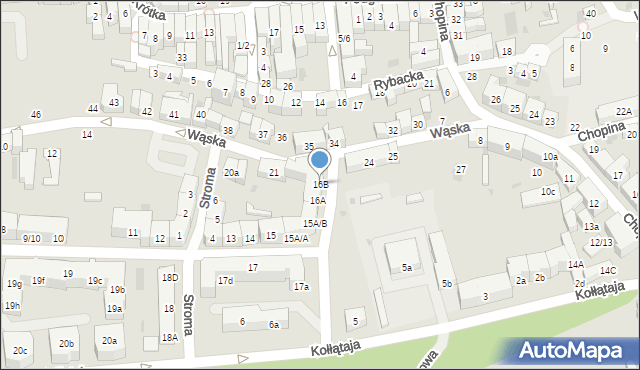 Tczew, Paderewskiego Ignacego Jana, 16B, mapa Tczew