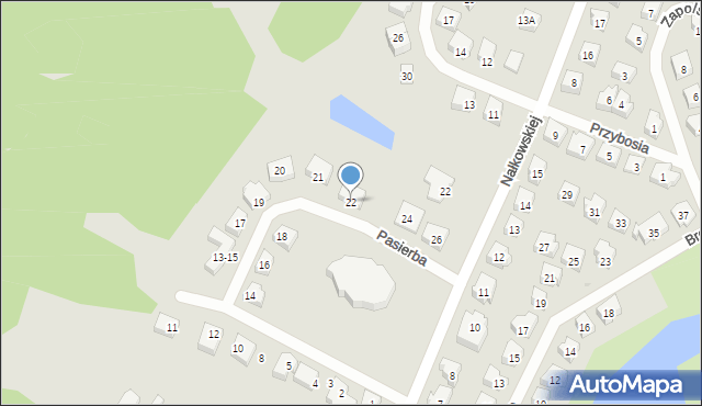 Tczew, Pasierba Janusza Stanisława, ks., 22, mapa Tczew