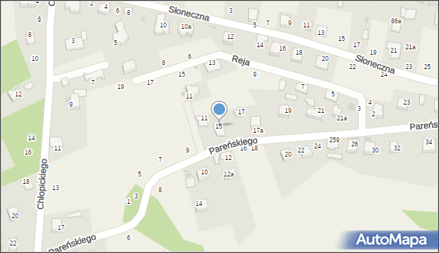 Tenczynek, Pareńskiego Stanisława, 15, mapa Tenczynek