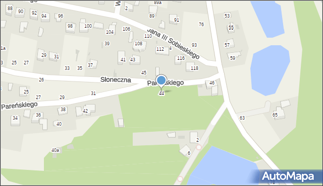 Tenczynek, Pareńskiego Stanisława, 44, mapa Tenczynek