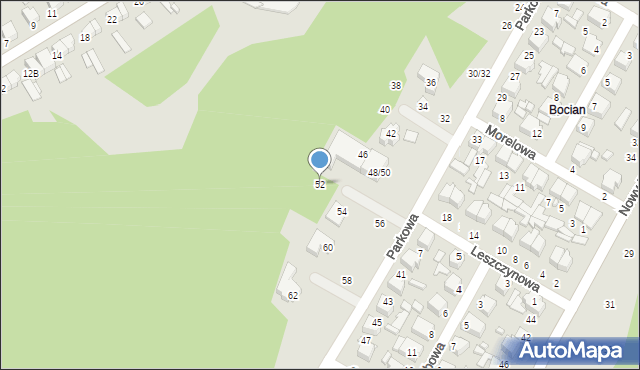Tomaszów Mazowiecki, Parkowa, 52, mapa Tomaszów Mazowiecki