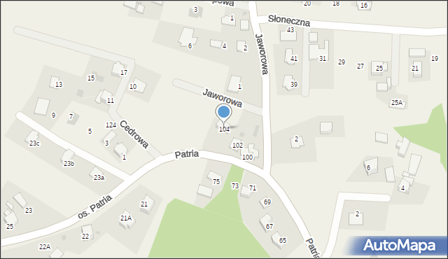 Tomice, Patria, 104, mapa Tomice