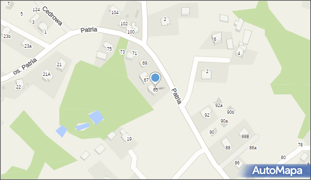 Tomice, Patria, 65, mapa Tomice