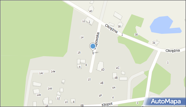 Toruń, Papowska, 6, mapa Torunia