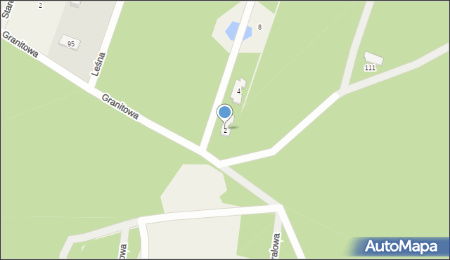 Trzciany, Paproci, 2, mapa Trzciany