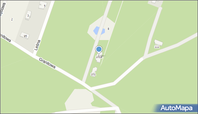 Trzciany, Paproci, 4, mapa Trzciany