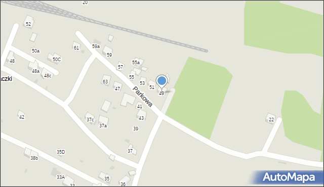 Trzebinia, Parkowa, 49, mapa Trzebinia