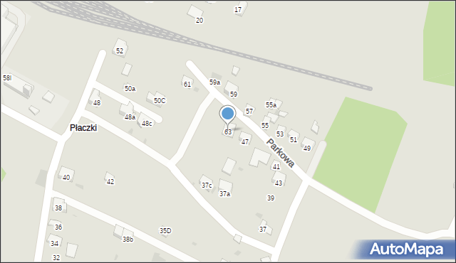 Trzebinia, Parkowa, 63, mapa Trzebinia