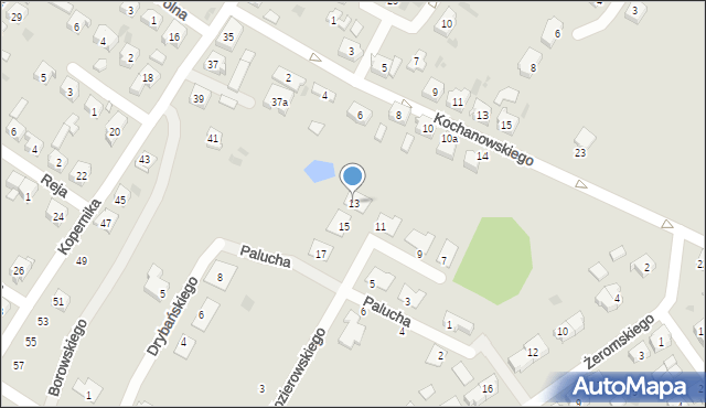 Trzemeszno, Palucha Mieczysława, mjr., 13, mapa Trzemeszno