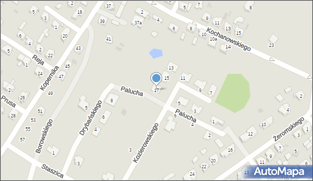 Trzemeszno, Palucha Mieczysława, mjr., 17, mapa Trzemeszno