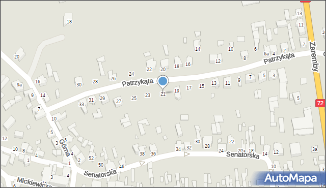 Tuliszków, Patrzykąta Bartłomieja, 21, mapa Tuliszków