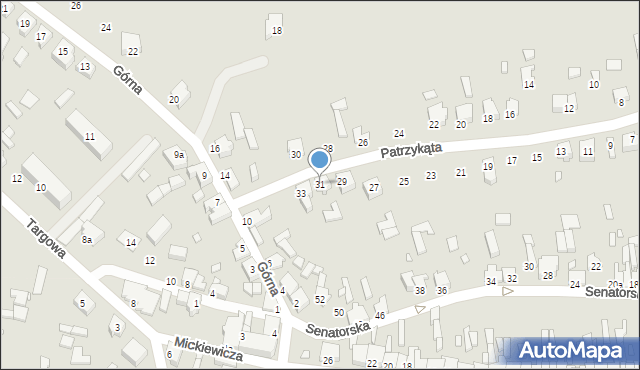 Tuliszków, Patrzykąta Bartłomieja, 31, mapa Tuliszków