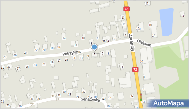 Tuliszków, Patrzykąta Bartłomieja, 7, mapa Tuliszków