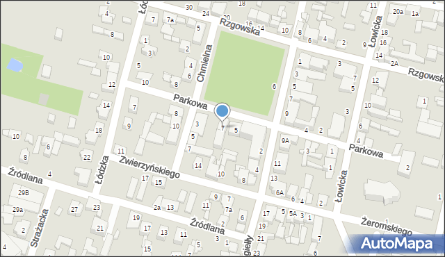 Tuszyn, Parkowa, 7, mapa Tuszyn