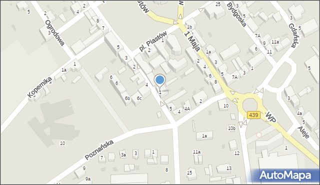 Twardogóra, Paderewskiego Ignacego Jana, 1, mapa Twardogóra