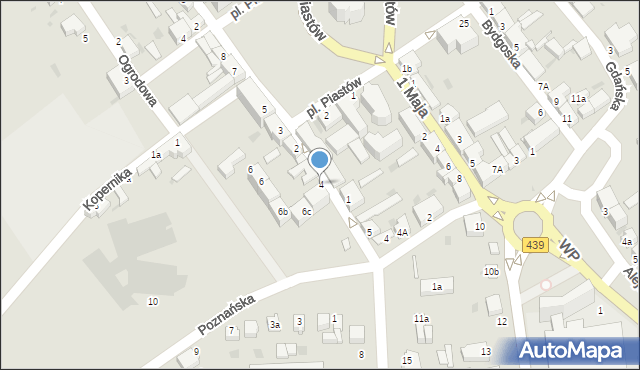 Twardogóra, Paderewskiego Ignacego Jana, 4, mapa Twardogóra