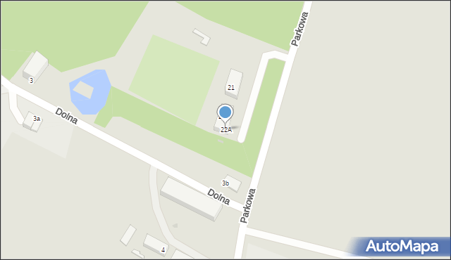 Tychowo, Parkowa, 22A, mapa Tychowo