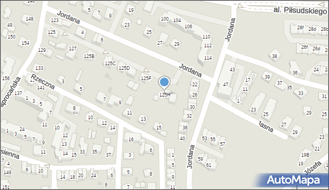 Tychy, Paprocańska, 125H, mapa Tychów