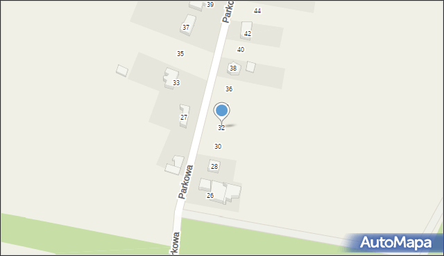 Tyniec Mały, Parkowa, 32, mapa Tyniec Mały