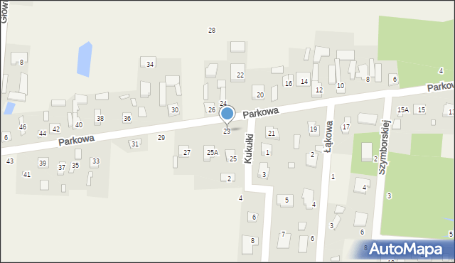 Ustanów, Parkowa, 23, mapa Ustanów