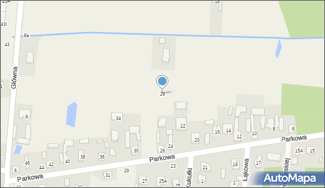 Ustanów, Parkowa, 28, mapa Ustanów